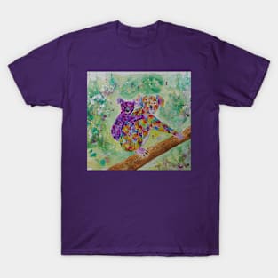 Colourful Mother and Baby Koala Bears T-Shirt